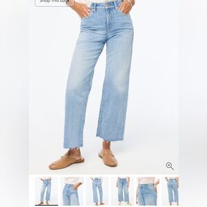 Jcrew Factory Wide leg crop denim